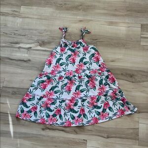 Tommy Bahama Pink and Green Floral Kids Dress